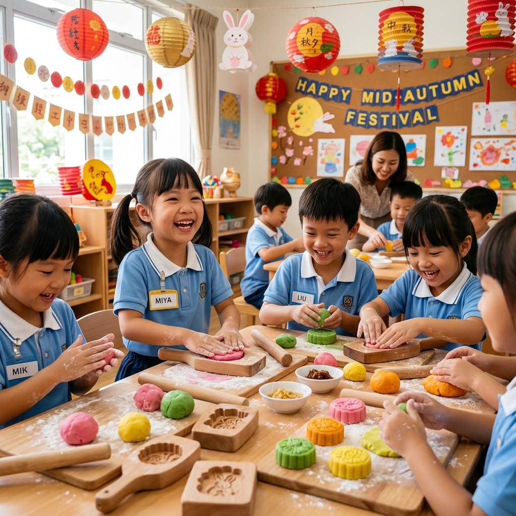 Hội Thi Làm Bánh Dẻo & Làm Đèn Ông Sao
